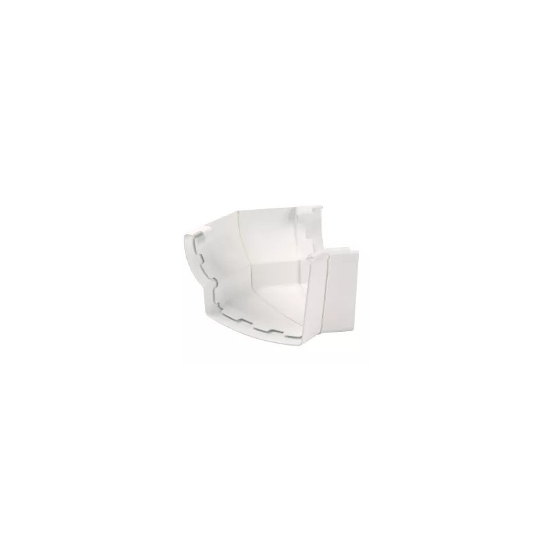 Nicoll Ovation LG38 PVC-Ti buitenhoekstuk 135gr. wit