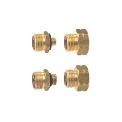 Europese aansluitnippel set F adapters