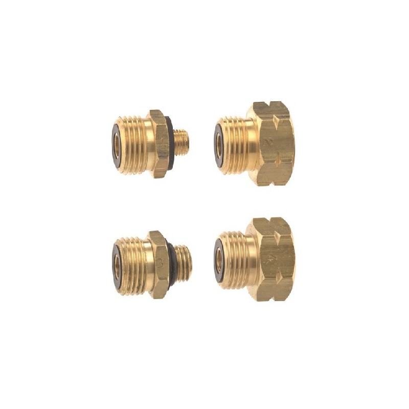 Europese aansluitnippel set F adapters