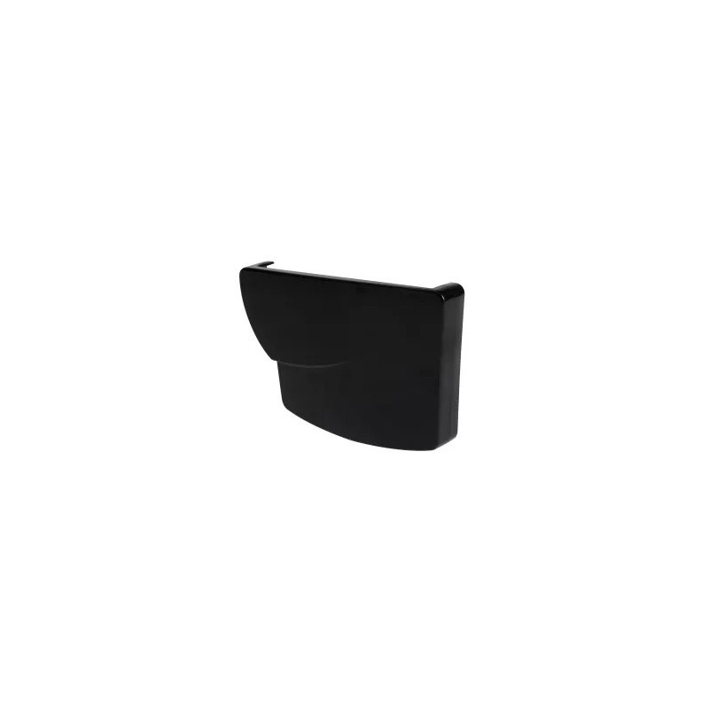 Nicoll Ovation LG38 PVC-Ti eindstuk goot rechts zwart
