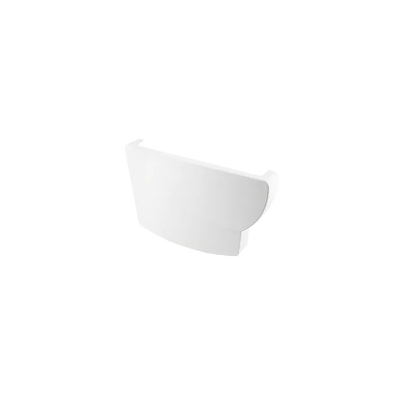 Nicoll Ovation LG38 PVC-Ti eindstuk goot links wit