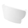 Nicoll Ovation LG38 PVC-Ti eindstuk goot links wit
