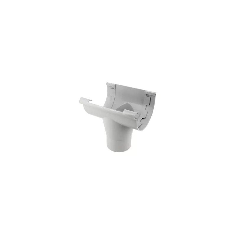 NICOLL Techtan LG25 PVC-Ti centraaluitloop d80 lichtgrijs