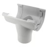 NICOLL Techtan LG25 PVC-Ti centraaluitloop d80 lichtgrijs