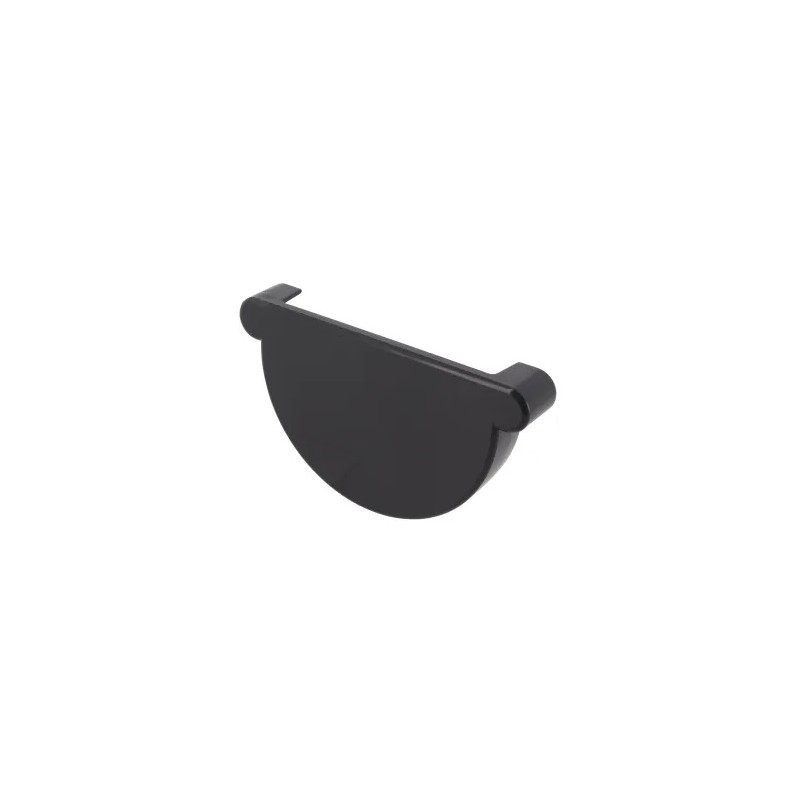 NICOLL Techtan LG25 PVC-Ti eindstuk goot antraciet