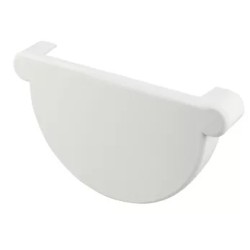 NICOLL Techtan LG25 PVC-Ti eindstuk goot wit