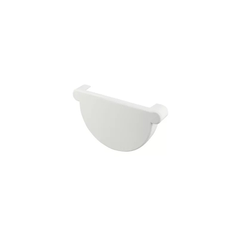 NICOLL Techtan LG25 PVC-Ti eindstuk goot wit