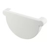 NICOLL Techtan LG25 PVC-Ti eindstuk goot wit