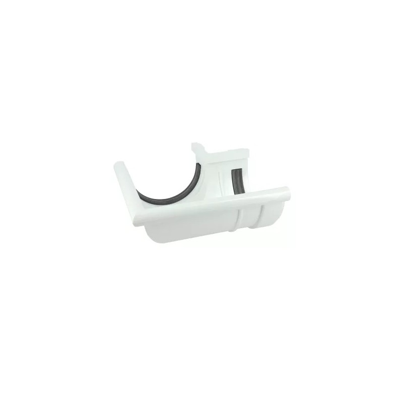 NICOLL Techtan LG25 PVC-Ti buitenhoekstuk 90g rubber inlage wit