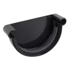 NICOLL Techtan LG25 PVC-Ti eindstuk goot rubber inlage antraciet