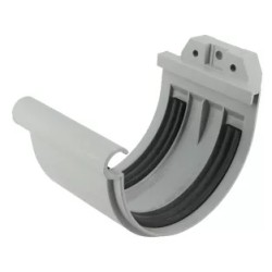NICOLL Techtan LG25 PVC-Ti verbindingsstuk rubber inlage lichtgrijs