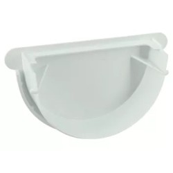 NICOLL Techtan LG25 PVC-Ti eindstuk centraaluitloop rubber wit
