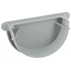 NICOLL Techtan LG25 PVC-Ti eindstuk centraaluitloop rubber lichtgrijs