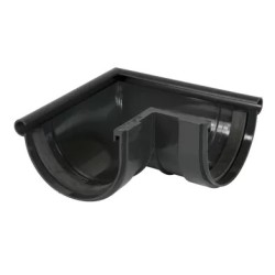 NICOLL Techtan LG25 PVC-Ti buitenhoekstuk 90g rubber inlage antraciet