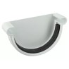 NICOLL Techtan LG25 PVC-Ti eindstuk goot rubber inlage wit