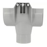NICOLL Techtan LG25 PVC-Ti centraaluitloop d80 rubber inlage lichtgr.