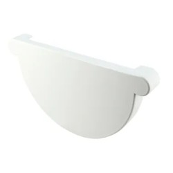 NICOLL Techtan LG33 PVC-Ti eindstuk goot wit