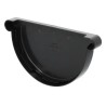 NICOLL Techtan LG33 PVC-Ti eindstuk goot antraciet