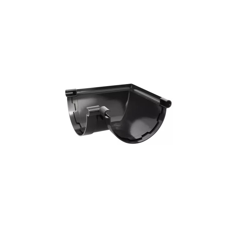 NICOLL Techtan LG33 PVC-Ti binnen- buitenhoekstuk 90gr antraciet