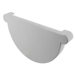 NICOLL Techtan LG33 PVC-Ti eindstuk goot lichtgrijs