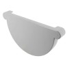 NICOLL Techtan LG33 PVC-Ti eindstuk goot lichtgrijs