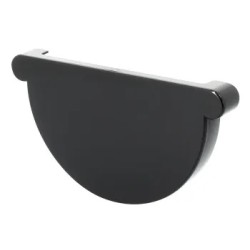 NICOLL Techtan LG33 PVC-Ti eindstuk goot antraciet