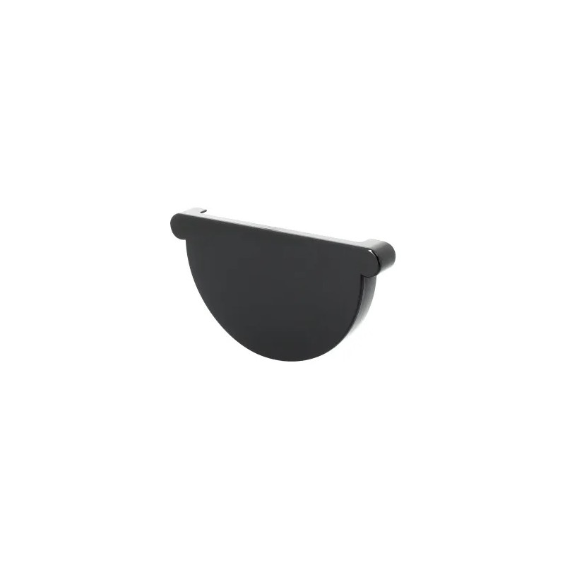NICOLL Techtan LG33 PVC-Ti eindstuk goot antraciet