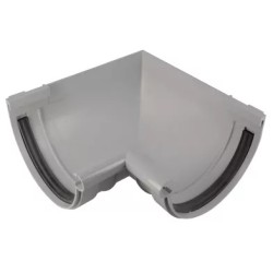 NICOLL Techtan LG33 PVC-Ti binnenhoekstuk 90g rubber inlage lichtgrijs