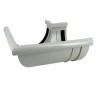 NICOLL Techtan LG33 PVC-Ti buitenhoekstuk 90g rubber inlage grijs