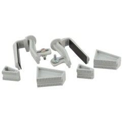 NICOLL LG16 PVC-Ti bevestigingsstuk golfplaten lichtgrijs