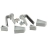 NICOLL LG16 PVC-Ti bevestigingsstuk golfplaten lichtgrijs