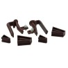 NICOLL LG16 PVC-Ti bevestigingsstuk golfplaten bruin