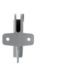 NICOLL LG16 PVC-Ti gootbeugel lichtgrijs