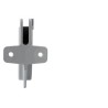 NICOLL LG16 PVC-Ti gootbeugel lichtgrijs