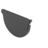 NICOLL Techtan LG16 PVC-Ti eindstuk goot en centraaluitloop antraciet