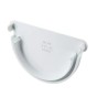 NICOLL Techtan LG16 PVC-Ti eindstuk goot en centraaluitloop wit