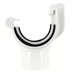 NICOLL Techtan LG16 PVC-Ti centraaluitloop d50 wit