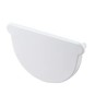 NICOLL Techtan LG16 PVC-Ti eindstuk goot en centraaluitloop wit