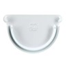 NICOLL Techtan LG16 PVC-Ti eindstuk goot en centraaluitloop wit