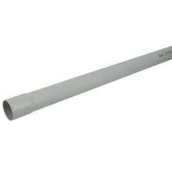 NICOLL Techtan PVC-Ti HWA buis d50 L  4m Mof lichtgrijs