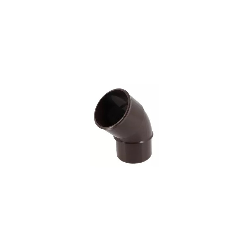Nicoll PVC-Ti bocht 45 graden mof-spie bruin Ø50