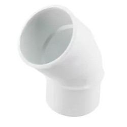 Nicoll PVC-Ti bocht 45 graden mof-spie wit Ø50