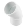 Nicoll PVC-Ti bocht 45 graden mof-spie wit Ø50