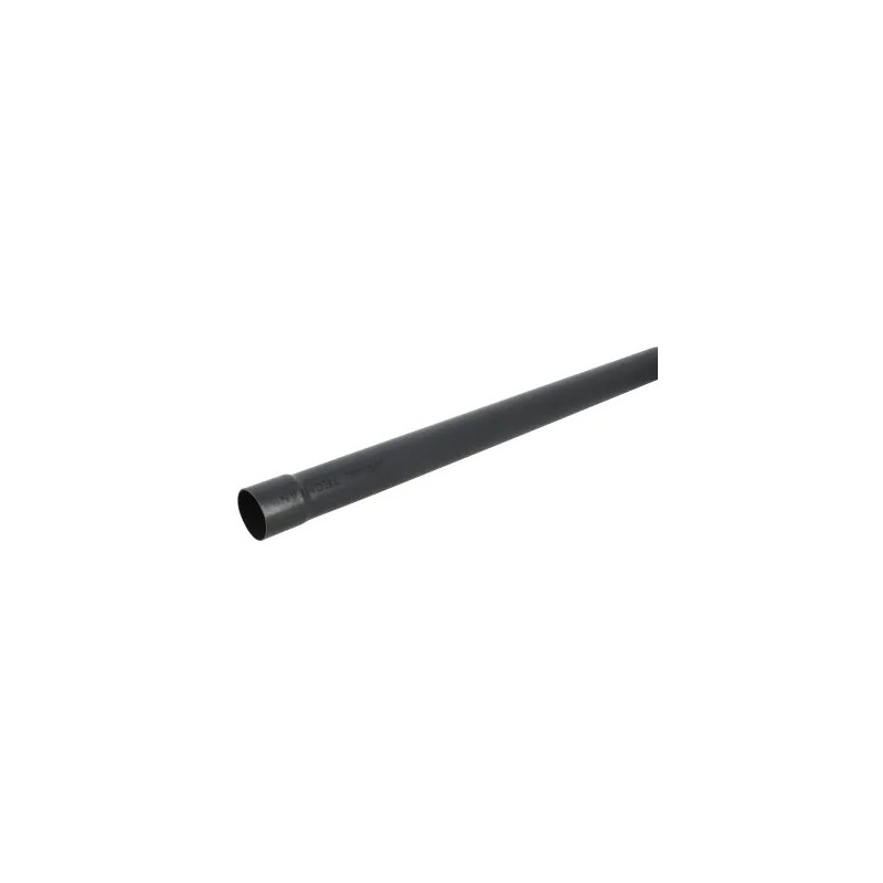NICOLL Techtan PVC-Ti HWA buis d50 L  4m Mof antraciet
