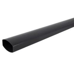 NICOLL Techtan Ovation LG28 PVC-Ti HWA buis 90x56 L4m antraciet