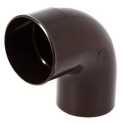 Nicoll PVC-Ti bocht 87,5 graden mof-spie bruin Ø100