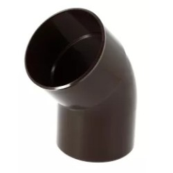 Nicoll PVC-Ti bocht 45 graden mof-spie bruin Ø100