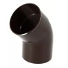 Nicoll PVC-Ti bocht 45 graden mof-spie bruin Ø100