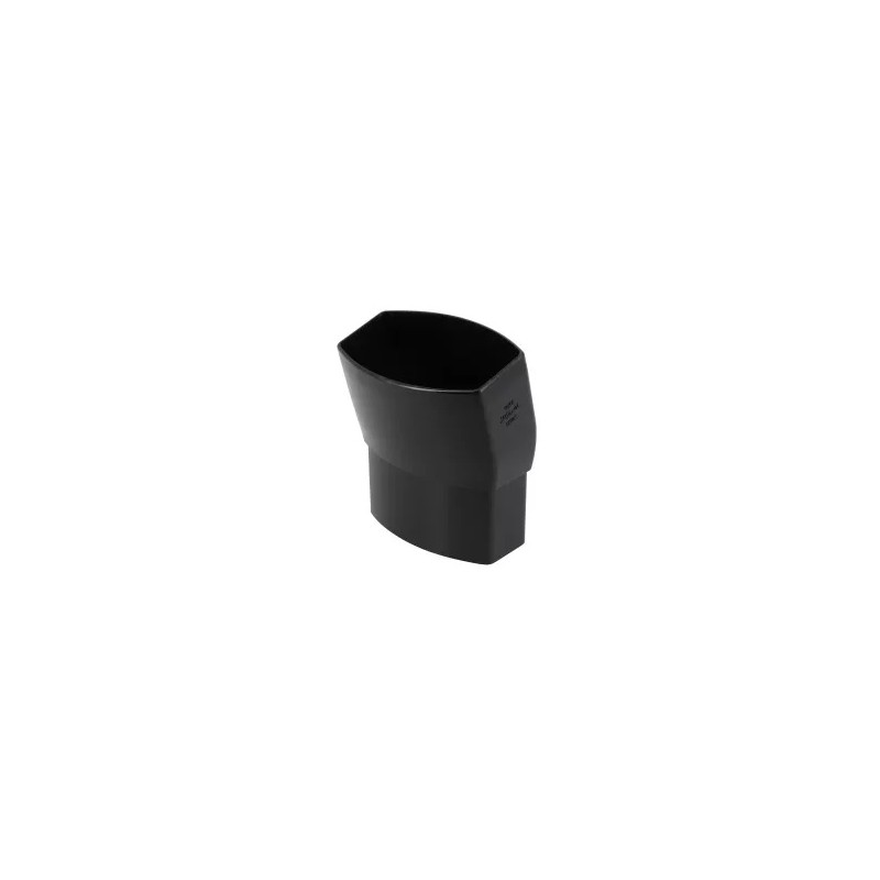 NICOLL Techtan Ovation LG28 PVC-Ti bocht 15° 90x56 m/vse zwart