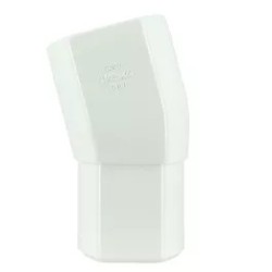 NICOLL Techtan Ovation LG28 PVC-Ti bocht 15° 90x56 m/vse wit